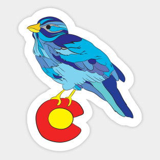 Colorado bluebird sky Sticker